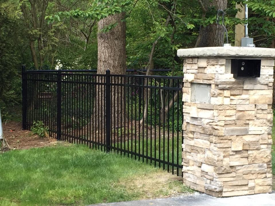 Decorative metal fence with powder coated finish chilliwack